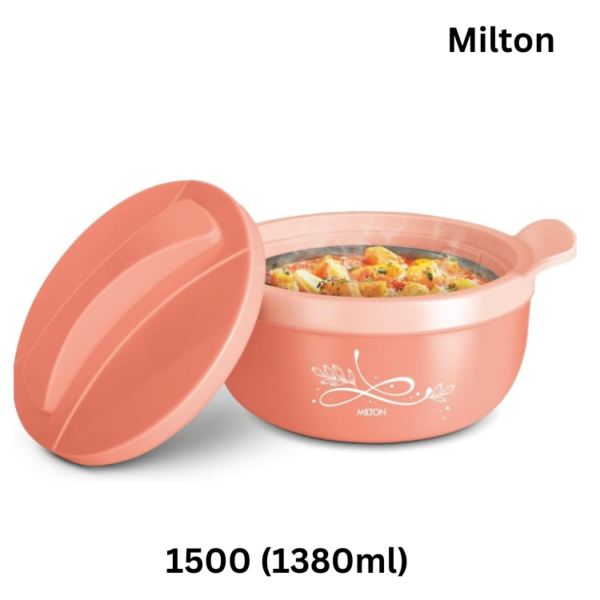 MILTON Crave 1500 Inner Steel Casserole, 1380 ml, Peach