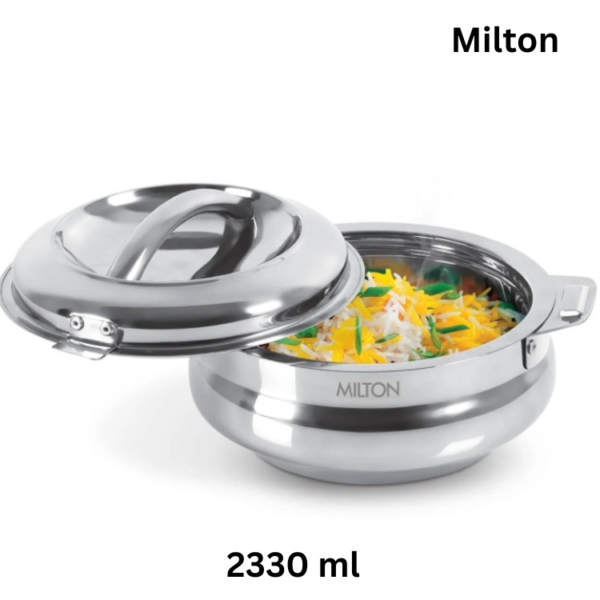 MILTON Sphere 2500 Stainless Steel Casserole, 2.33 Litre, Silver