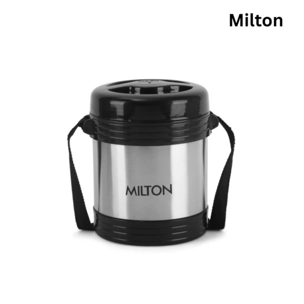 MILTON Legend Deluxe 2 Stainless Steel Containers with Steam Vent 200 ml Each,