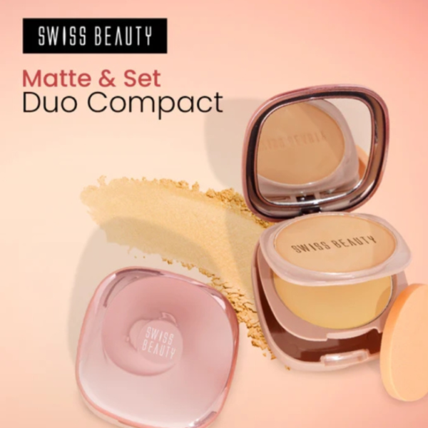 Swiss beauty Matte & Set Duo Compact 2*10g, SB424