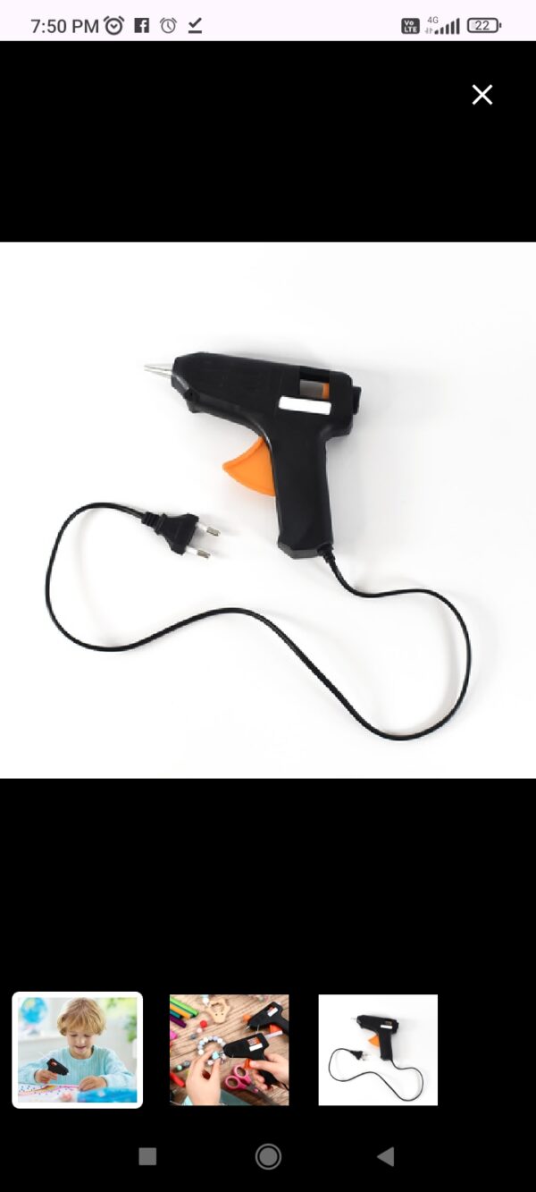 Mini Hot Melt Glue Gun for Kids Crafts & DIY - Safe Corded Glue Gun