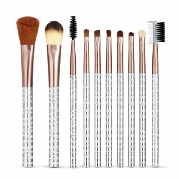 10-Piece Professional Rose Gold Makeup Brush Set