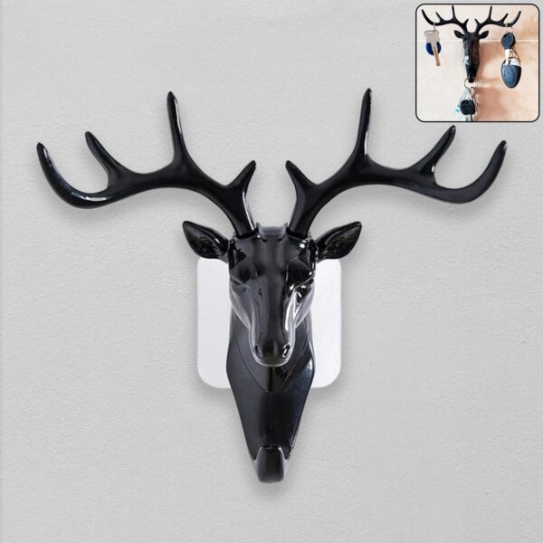 Deer Head Wall Hook ? Self-Adhesive & Decorative | Styleva
