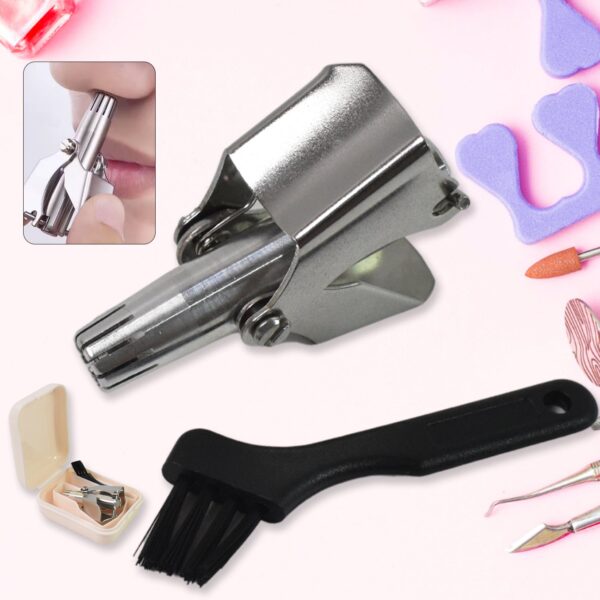 Nose Hair Clipper ? Stainless Steel Manual Trimmer | Calm & Curl