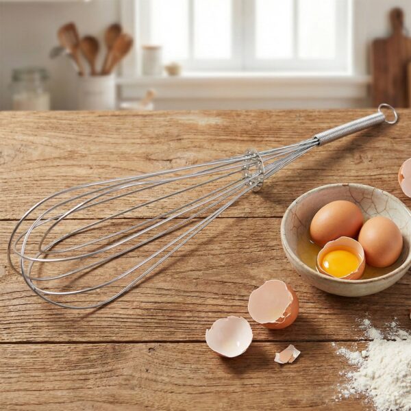 Stainless Steel Egg Beater Whisk ? Manual Balloon Whisk for Baking