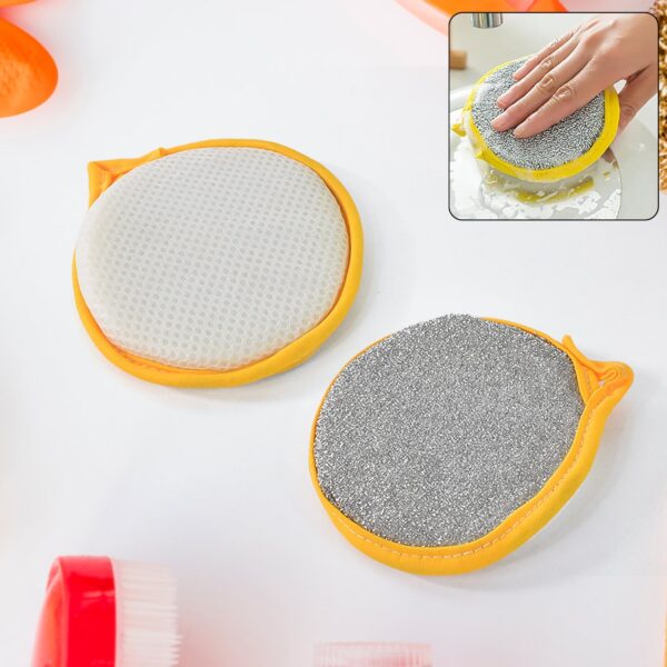 Dishwashing Sponge Brush ? Double-Sided Durable Cleaner