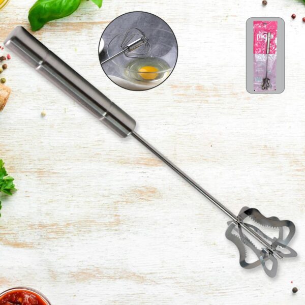Stainless Steel Handy Churner ? Manual Whisk for Lassi & Eggs