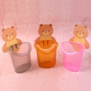 teddy-bear-toothbrush-holder-cute-wall-mounted-kids-organizer
