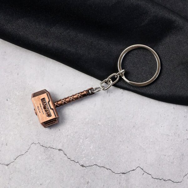 Metal Hammer Keychain ? Durable Zinc Alloy Mini Keyring