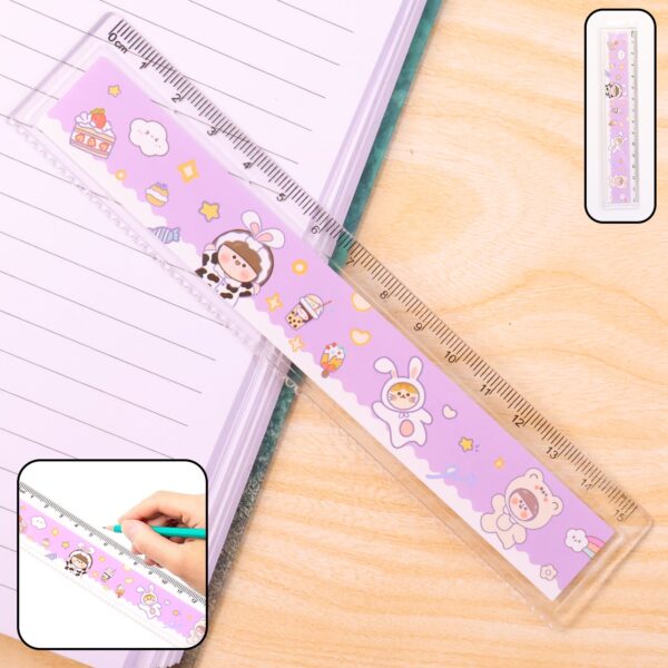 Kids Plastic Ruler ? Durable Cartoon Design with Clear Markings