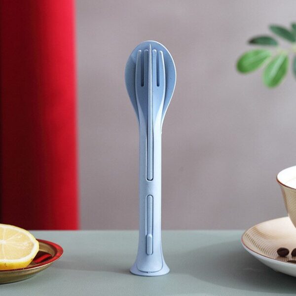 Reusable Cutlery Set ? 3-in-1 Spoon Fork Knife | Portable Travel