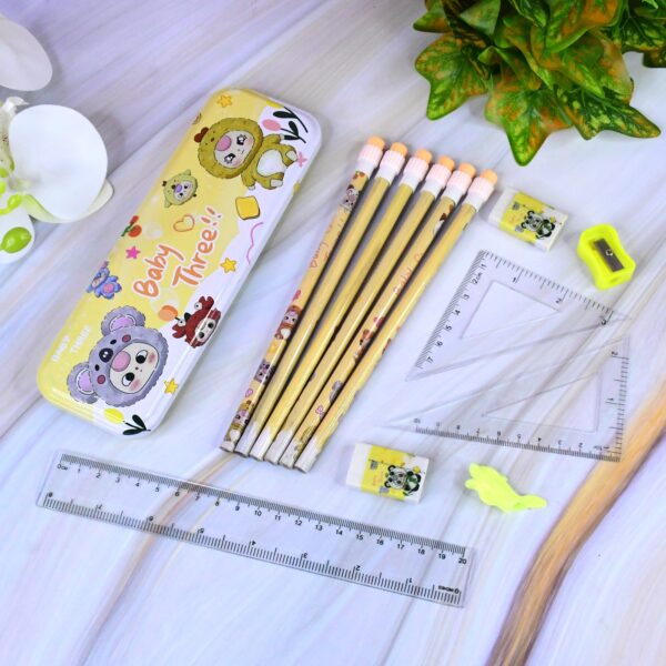 Geometry Box Set ? Complete Stationery Kit with Metal Pencil Box