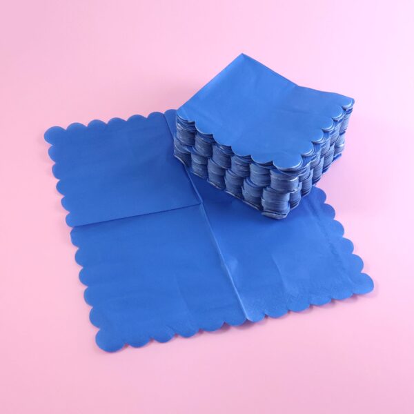 Royal Scalloped Paper Napkins ? Soft 120 Pc Disposable Set