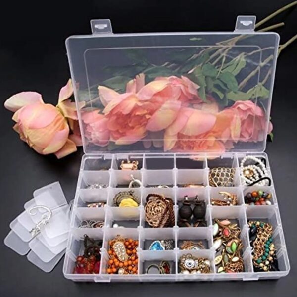Plastic Organizer Box ? 36 Grids, Adjustable Dividers | Organivo