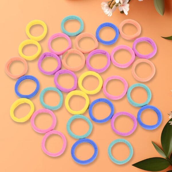 Mini Hair Ties ? Colourful 30 Pcs Set for Kids | Calm & Curl