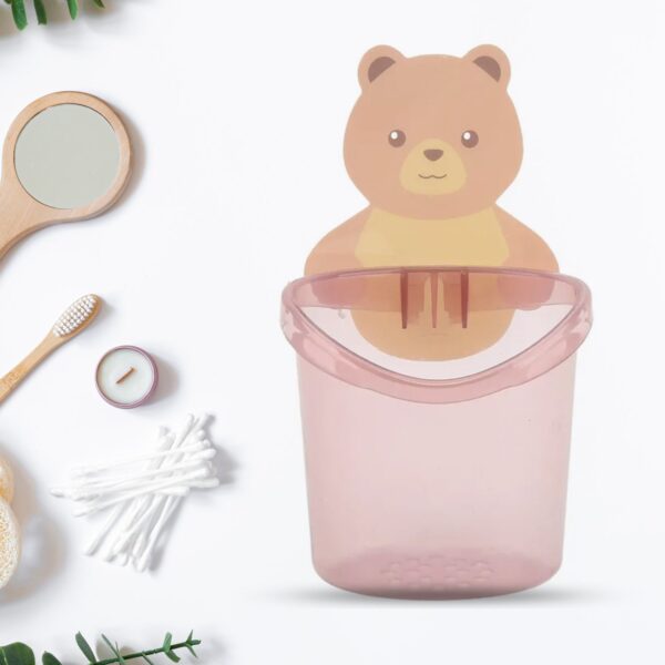 Teddy Bear Toothbrush Holder ? Wall Mount, Self-Adhesive | BrushedUp
