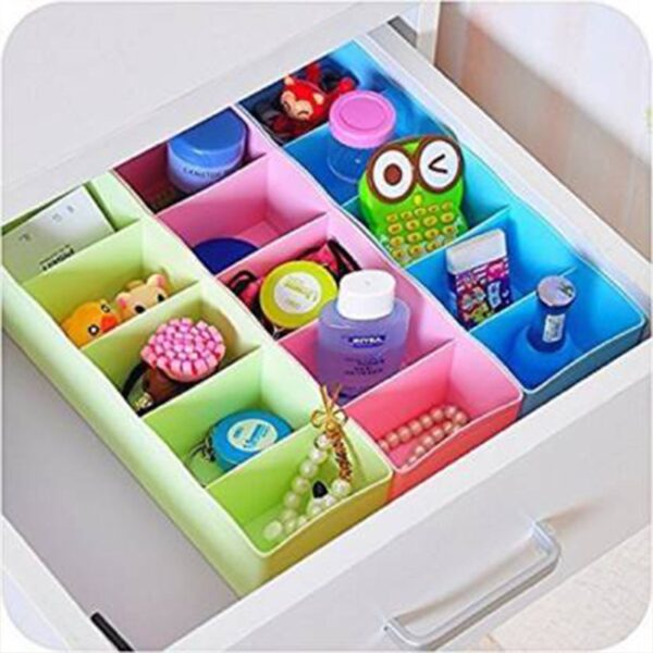 Drawer Organizer Box Set – 5 Grid Compartments (4-Piece) | Organivo