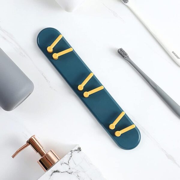Wall-Mounted Toothbrush Holder ? Plastic Bathroom Organizer | BrushedUp