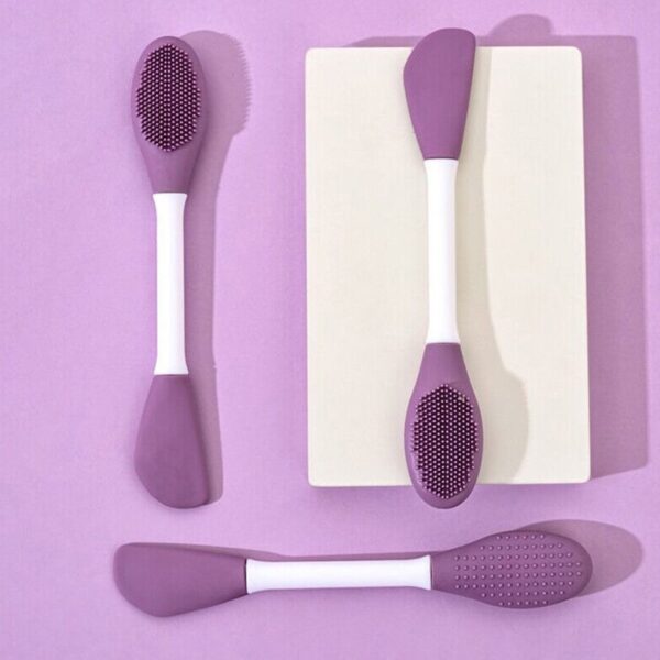 Double-Headed Silicone Mask Brush ? Facial Cleansing & Application | GlowForm