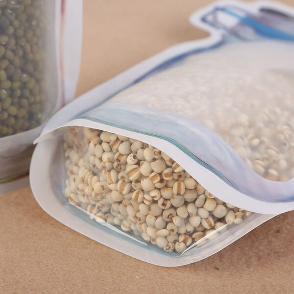 Reusable Food Storage Bag ? Airtight Mason Jar Zipper 1000ml | Organivo