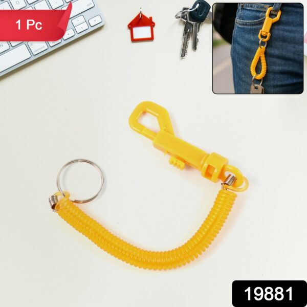 Retractable Keychain ? Durable Coiled Key Holder with Carabiner