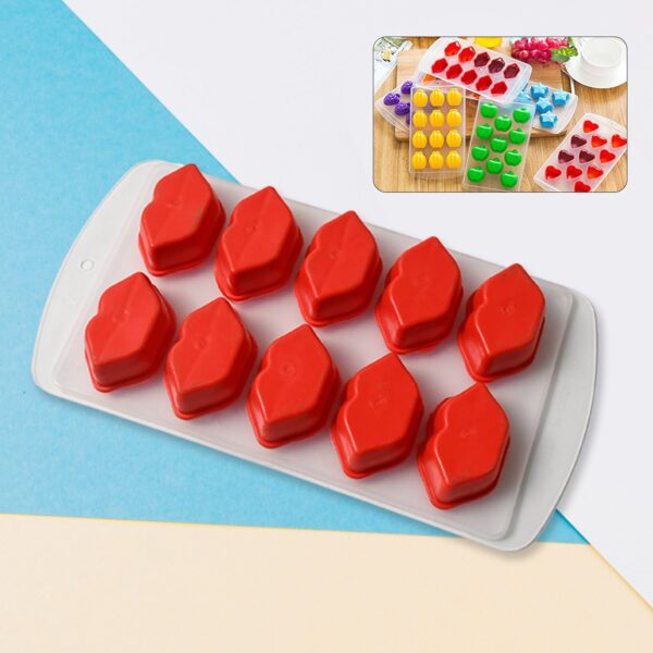 Silicone Ice Cube Tray ? Multi Fruit Shapes, Easy Release | Indo Glow