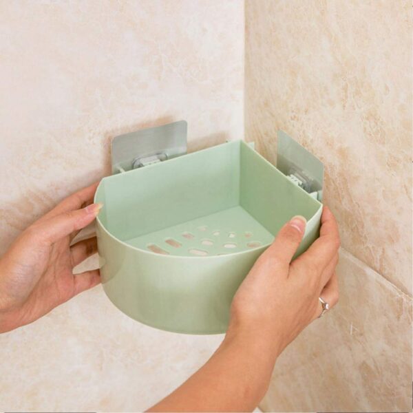 Self Adhesive Corner Shelf ? Bathroom Kitchen Storage | Mist & Relax
