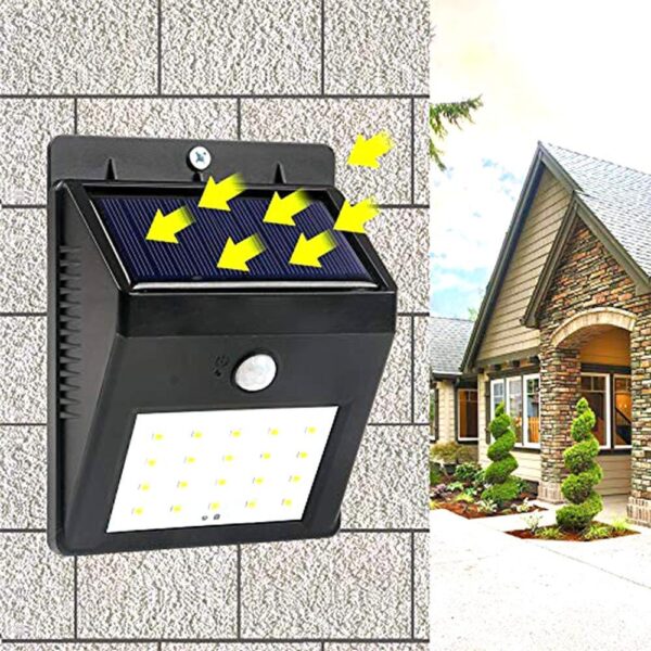 Solar Security LED Light ? 30-LED Outdoor Wall | AutoSafeo