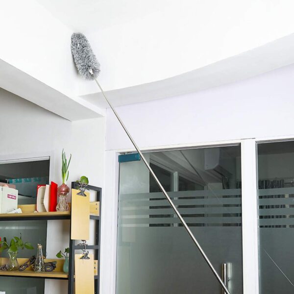 Microfiber Duster ? 100-Inch Extendable Handle | Velvet Wipe