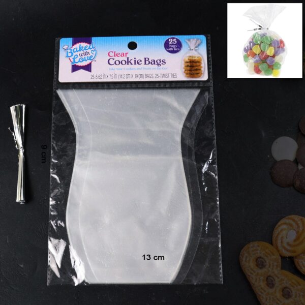 Clear Cookie Bags ? Durable Transparent Treat Bags (25 Pcs)