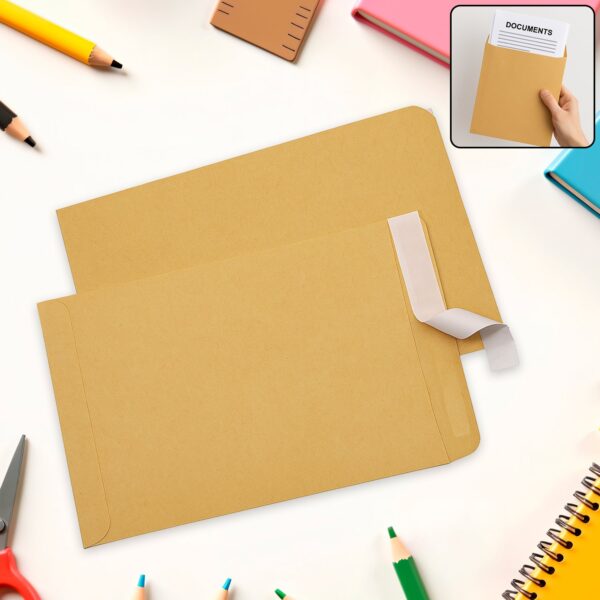 Brown Kraft Envelopes ? Self-Seal for Invitations & Office | Craftily