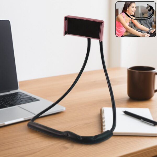 Flexible Neck Phone Holder ? 360? Adjustable Lazy Stand |