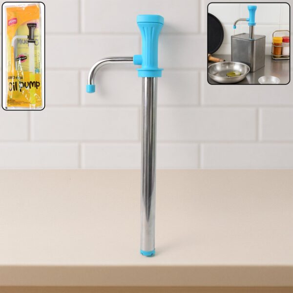 Oil Pump Dispenser ? Manual Stainless Steel Kitchen Tool