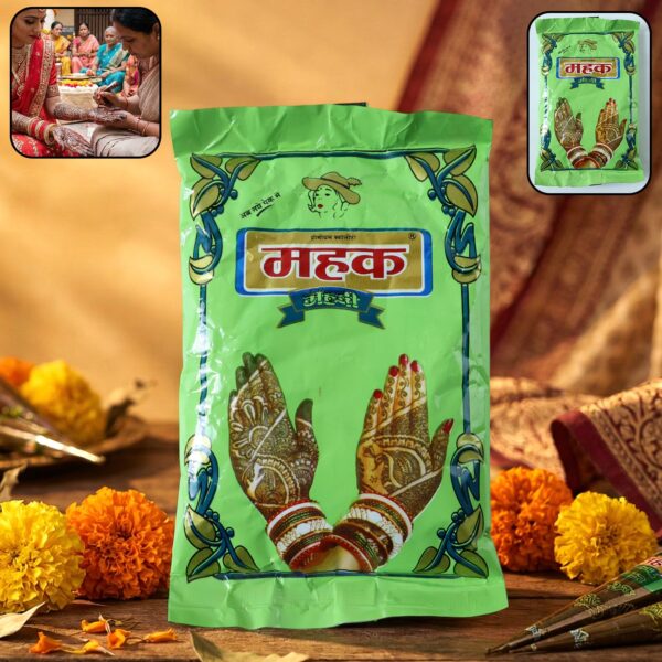 Herbal Mehndi Powder ? Natural Henna for Rich Body Art (80g)