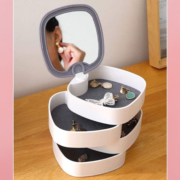 Rotating Jewellery Box ? 4-Layer Multicolour Organizer |