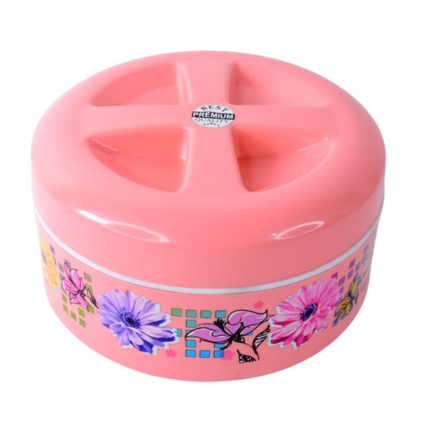 Insulated Lunch Box ? Floral Print Double Wall Hot Pot