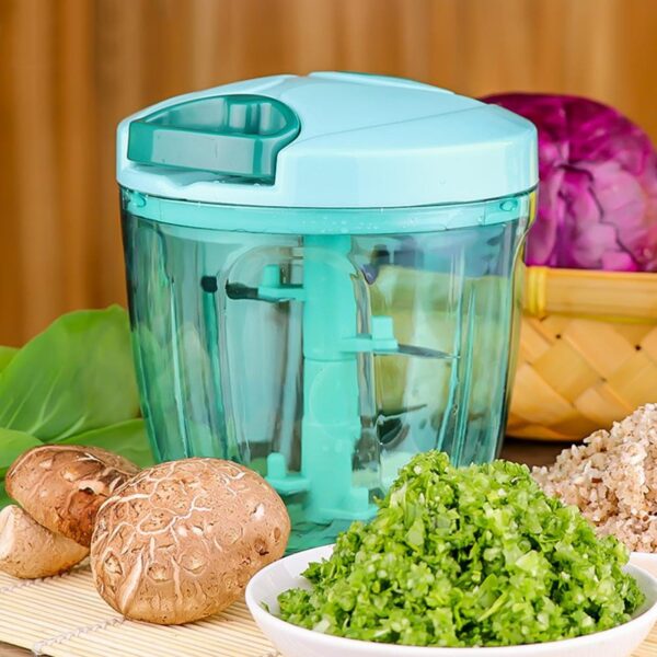 Manual Vegetable Chopper ? 5 Blade Stainless Steel | Quickslice
