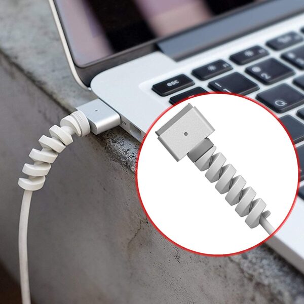 Spiral Cable Protector ? Charger & Data Cable Saver (4 Pcs) | WipeTech