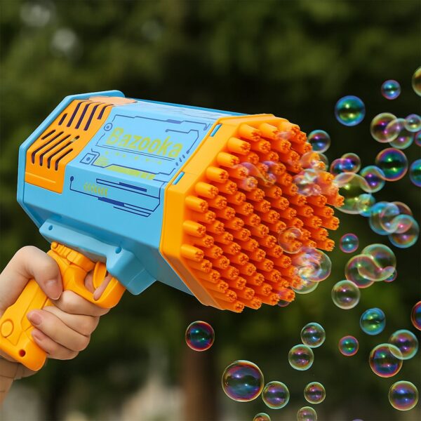 Rechargeable Bubble Gun ? 69-Hole Powerful Blower for Kids | Dollverse