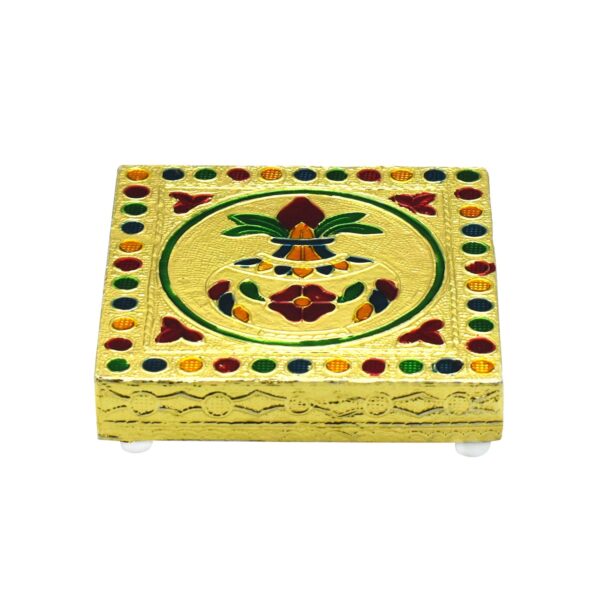 Wooden Bajot ? Handcrafted Pooja Chowki & Stool | Styleva