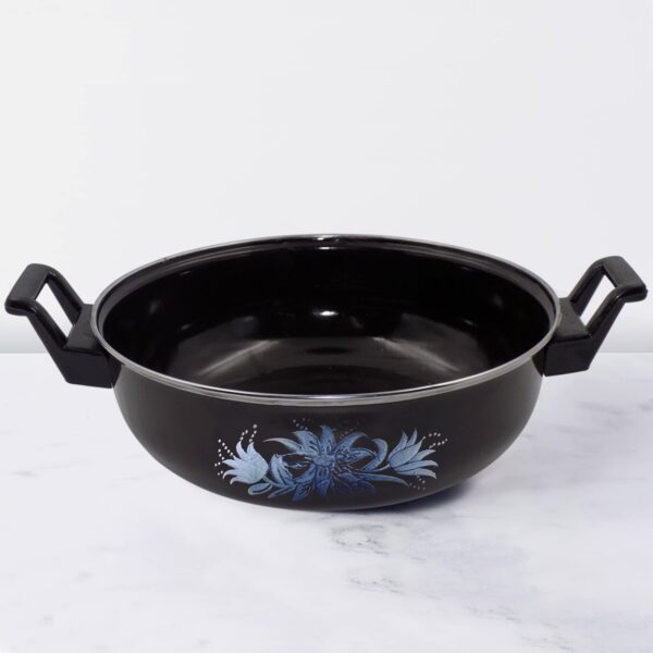 Cast Iron Kadai ? Traditional 14 Inch Durable Pan | Indo Glow
