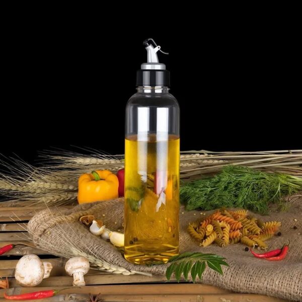 Oil Dispenser 1L ? Clear Drip-Free Plastic Bottle | Vastate
