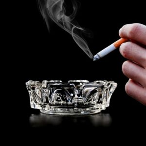 cigar-ashtray-round-glass-tabletop-for-home-office-sanford