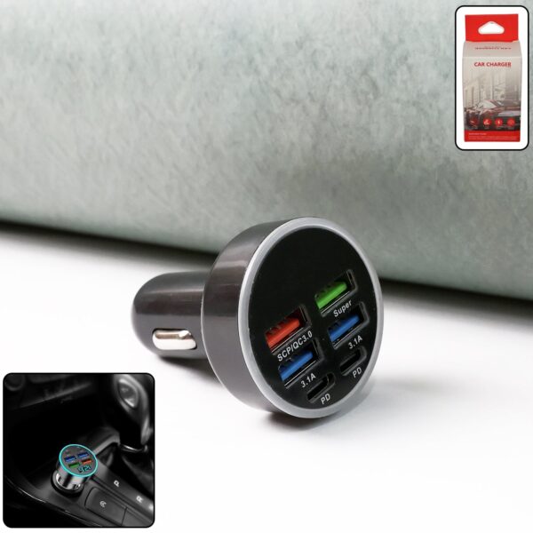Multi-Port Car Charger ? Fast 4 USB Ports for 12V/24V Vehicles