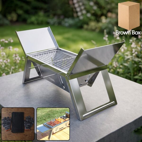 Portable Stainless Steel Grill ? Compact Outdoor BBQ Solution