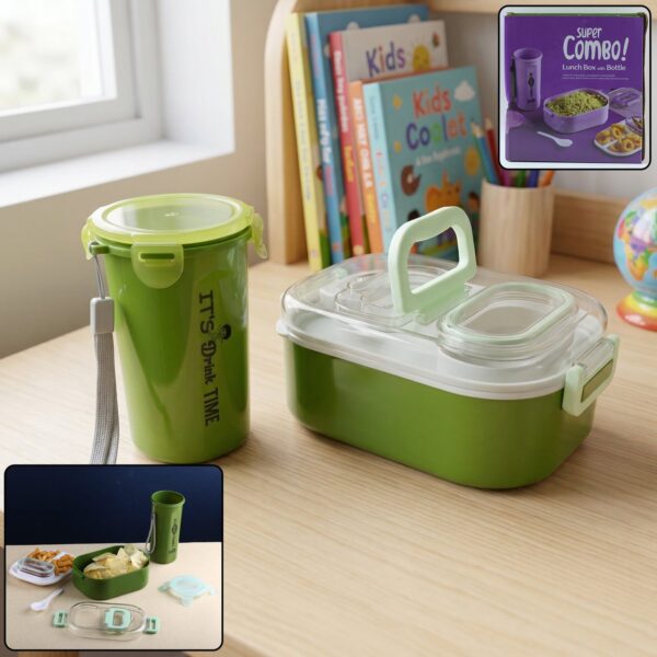 Leakproof Lunch Box Set ? BPA-Free with Tumbler & Cutlery