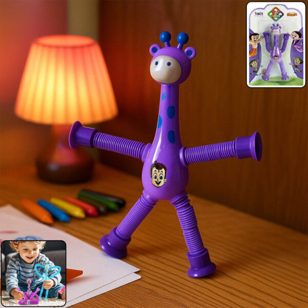 Giraffe Shape Magic Spring Toy ? Flexible & Bendable Fun